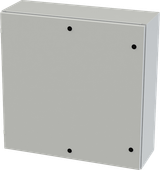 SCE-36EL3612LPLG Saginaw Control and Engineering 36 x 36 x 12 Carbon Steel Enclosure with Hinged Cover and Quarter Turn Latches