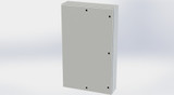 SCE-60EL3610LPLG Saginaw Control and Engineering 60 x 36 x 10 Carbon Steel Enclosure with Hinged Cover and Quarter Turn Latches