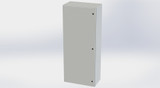 SCE-72EL3016LPLG Saginaw Control and Engineering 72 x 30 x 16 Carbon Steel Enclosure with Hinged Cover and Quarter Turn Latches