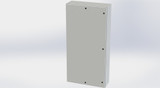 SCE-72EL3612LPLG Saginaw Control and Engineering 72 x 36 x 12 Carbon Steel Enclosure with Hinged Cover and Quarter Turn Latches
