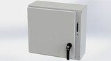 SCE-20XEL2108LPLG Saginaw Control and Engineering 20 x 21.375 x 8 Carbon Steel Disconnect Enclosure with Hinged Cover and 2-Point Latching Mechanism