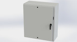 SCE-42XEL3716LPLG Saginaw Control and Engineering 42 x 37.38 x 16 Carbon Steel Disconnect Enclosure with Hinged Cover and 3-Point Latching Mechanism