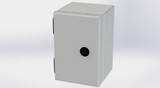 SCE-604ELJLG Saginaw Control and Engineering 6 x 4 x 4 Carbon Steel Enclosure with Hinged Door and Mini Quarter Turn Latches