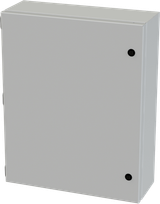 SCE-20166ELJLG Saginaw Control and Engineering 20in x 16in x 6in Carbon Steel Enclosure with Hinged Cover and Quarter Turn Latches