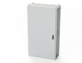 SCE-S181005LG Saginaw Control and Engineering 70.87 x 39.37 x 18 Carbon Steel Enclosure with Hinged Door and 3-Point Latching Mechanism