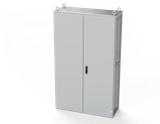 SCE-T201205LG Saginaw Control and Engineering 78.74 x 47.24 x 18 Carbon Steel Disconnect Enclosure with Hinged Doors and 3-Point Latching Mechanism