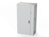 SCE-SD181006LG Saginaw Control and Engineering 70.87 x 39.37 x 22 Carbon Steel Disconnect Enclosure with Hinged Door and 3-Point Latching Mechanism