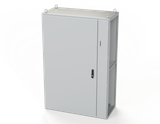 SCE-SD181206LG Saginaw Control and Engineering 70.866 x 47.244 x 22 Carbon Steel Disconnect Enclosure with Hinged Door and 3-Point Latching Mechanism