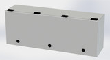 SCE-L9246ELJLG Saginaw Control and Engineering 9 x 24 x 6 Carbon Steel Enclosure with Hinged Doors and Quarter Turn Latches