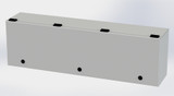 SCE-L9306ELJLG Saginaw Control and Engineering 9 x 30 x 6 Carbon Steel Enclosure with Hinged Doors and Quarter Turn Latches