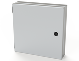 SCE-HA1010LG Saginaw Control and Engineering 10 x 10 x 1.5 Carbon Steel Enclosure with Hinged Access and Quarter Turn Latches