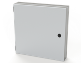 SCE-HA1212LG Saginaw Control and Engineering 12 x 12 x 1.5 Carbon Steel Enclosure with Hinged Access and Quarter Turn Latches