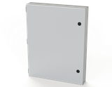 SCE-HA1814LG Saginaw Control and Engineering 18 x 14 x 1.5 Carbon Steel Enclosure with Hinged Access and Quarter Turn Latches