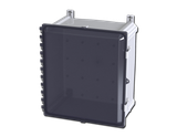SCE-1614PCW Saginaw Control and Engineering 17.65 x 16.68 x 9.98 Polycarbonate Enclosure with a Clear Window and Hasp and Staple for Padlocking