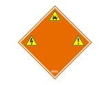 SCE-OCL24 | Saginaw Control & Engineering 24 x 24 x 0.08 Caution Label with Warning Symbols (Qty 5)