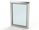 SCE-AW1812SG | Saginaw Control & Engineering 22 x 16 x 0.98 Viewing Window - Extruded Aluminum Safety Glass