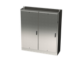 SCE-72XM7818SS6 Saginaw Control and Engineering 72 x 77.75 x 18 Stainless Steel Disconnect Enclosure with a 3-Point Latching Mechanism