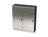SCE-84XM7818SS6 Saginaw Control and Engineering 84 x 77.75 x 18 Stainless Steel Disconnect Enclosure with a 3-Point Latching Mechanism