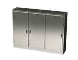 SCE-90XM3EW24SS6 Saginaw Control and Engineering 90 x 117.5 x 24 Stainless Steel Disconnect Enclosure with a 3-Point Latching Mechanism