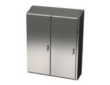SCE-60XEL4912SS6ST Saginaw Control and Engineering 60 x 49 x 12 Stainless Steel Sloping Top Disconnect Enclosure with a 3-Point Latching Mechanism