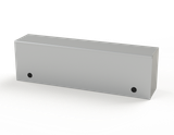 SCE-L9N306LP Saginaw Control and Engineering 9 x 30 x 6 Carbon Steel Enclosure with a Removable Cover and Black Quarter Turn Latches