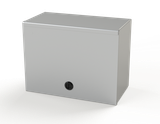 SCE-L9N126LP Saginaw Control and Engineering 9 x 12 x 6 Carbon Steel Enclosure with a Removable Cover and Black Quarter Turn Latches