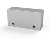 SCE-L9N186LP Saginaw Control and Engineering 9 x 18 x 6 Carbon Steel Enclosure with a Removable Cover and Black Quarter Turn Latches