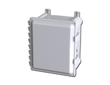 SCE-1010PC Saginaw Control and Engineering 11.41 x 11.41 x 6.47 Polycarbonate Enclosure with Hinged Cover and Hasp and Staple for Padlocking
