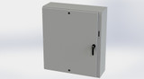 SCE-42XEL3708LP Saginaw Control and Engineering 42 x 37.375 x 8 Carbon Steel Flange Mounted Disconnect Enclosure with 3 Point Latching Mechanism