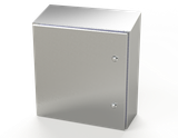 SCE-20K2008SSST Saginaw Control and Engineering 20 x 20 x 8 Stainless Steel Sanitary Sloping Top Enclosure with Quarter Turn Latches