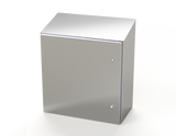 SCE-24K2412SSST Saginaw Control and Engineering 24 x 24 x 12 S.S. Sanitary Sloping Top Enclosure