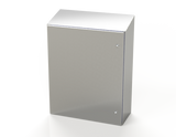 SCE-36K3012SSST Saginaw Control and Engineering 36 x 30 x 12 S.S. Sanitary Sloping Top Enclosure