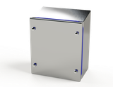 SCE-9KJ0804SSST Saginaw Control and Engineering 8.5 x 7.5 x 4 S.S. Sanitary Sloping Top  Junction Enclosure