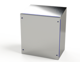 SCE-15KJ1408SSST Saginaw Control and Engineering 14.5 x 13.5 x 8 S.S. Sanitary Sloping Top  Junction Enclosure