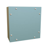 C3SC16168GY Hammond Manufacturing 16 x 16 x 8 Mild steel enclosure with heavy duty screw cover