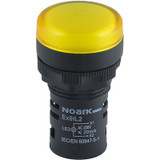 Ex9IL2N5 Noark Indicator Lights, Ex9IL, Curved Lens, Capacitance Type, Yellow, 110/220 Vac