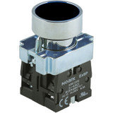 Ex9PBA2 Noark Pushbutton Non-Illuminated, Ex9PB, Momentary Flush, Replacement Head, Black, Metal