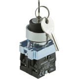 Ex9PBG44 Noark Pushbutton Non-Illuminated, Ex9PB, Selector Switch - Key, 2-Position - Reset - Left Key, 2NC