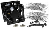 AVFK2AC120 Hammond Manufacturing Low-Decibel Heavy Duty Cooling Fan Kit (2 fans, 120mm, 30dB, 116 Total CFM)