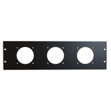 PPFP190803BK1 Hammond Manufacturing 3U Fan Panel Grill (For use with 3 80mm fans)