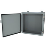1418B6LP Hammond Manufacturing Type 4/12 Mild Steel Enclosure with Continuous Hinge Door and Clamps