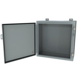 1418D8LP | Hammond Manufacturing Type 4/12 Mild Steel Wallmount Enclosure - Less Panel