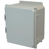 AMP1206HF | Allied Moulded Products 12 x 10 x 6 Polycarbonate enclosure with 2-screw hinged cover