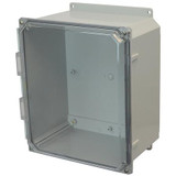 AMP1206CCF | Allied Moulded Products 12 x 10 x 6 Polycarbonate enclosure with 4-screw lift-off clear cover