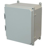 AMP1426H | Polycarbonate enclosure with 2-screw hinged cover