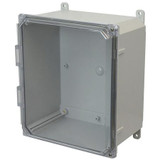 AMP1426CCH | Polycarbonate enclosure with 2-screw hinged clear cover