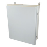 AM30240RL | Allied Moulded Products 30 x 24 x 10 Fiberglass enclosure with raised hinged cover and stainless-steel snap latches