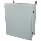 AM24200RT | 24 x 20 x 10 Fiberglass enclosure with raised hinged cover and twist latch