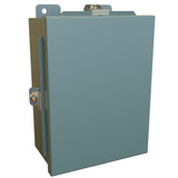 1414N4G Hammond Manufacturing 8in x 6in x 3.5in Type 4 Mild Steel Enclosure with Lift-Off Cover and Clamps