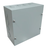 CSKO884 | Hammond Manufacturing N1 Screw Cover w/KO's - 8 x 8 x 4 - Steel/Gray